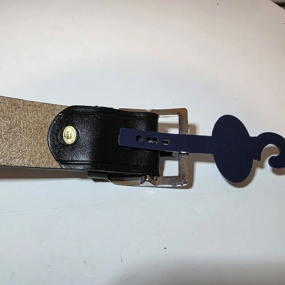 Dutyman 1611 Plain Leather Government Spec Black Size 38 Duty Belt 1.75 In Wide